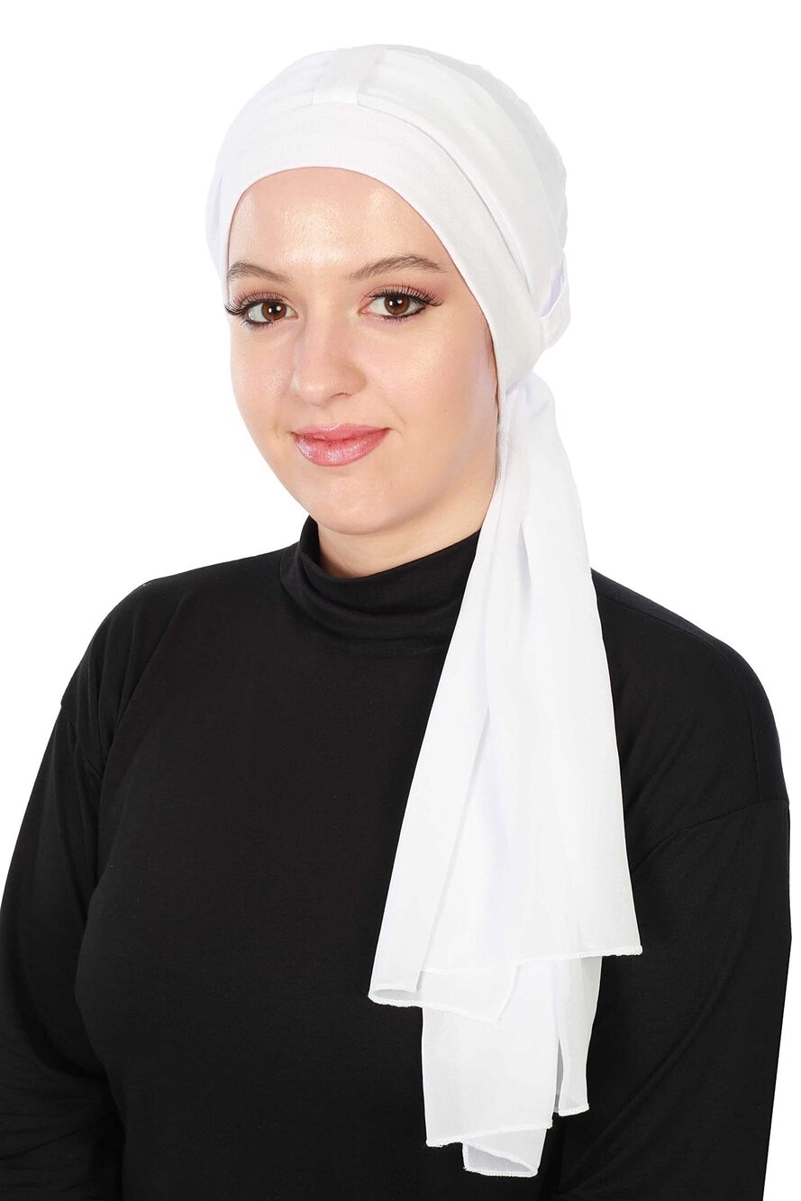 4112 Instant Turban 95% Cotton Head Wrap Lightweight Chemo Headwear Cancer